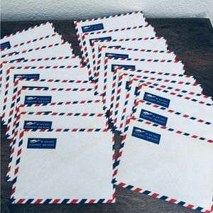 Lot of 20 Vintage Air Mail Envelopes